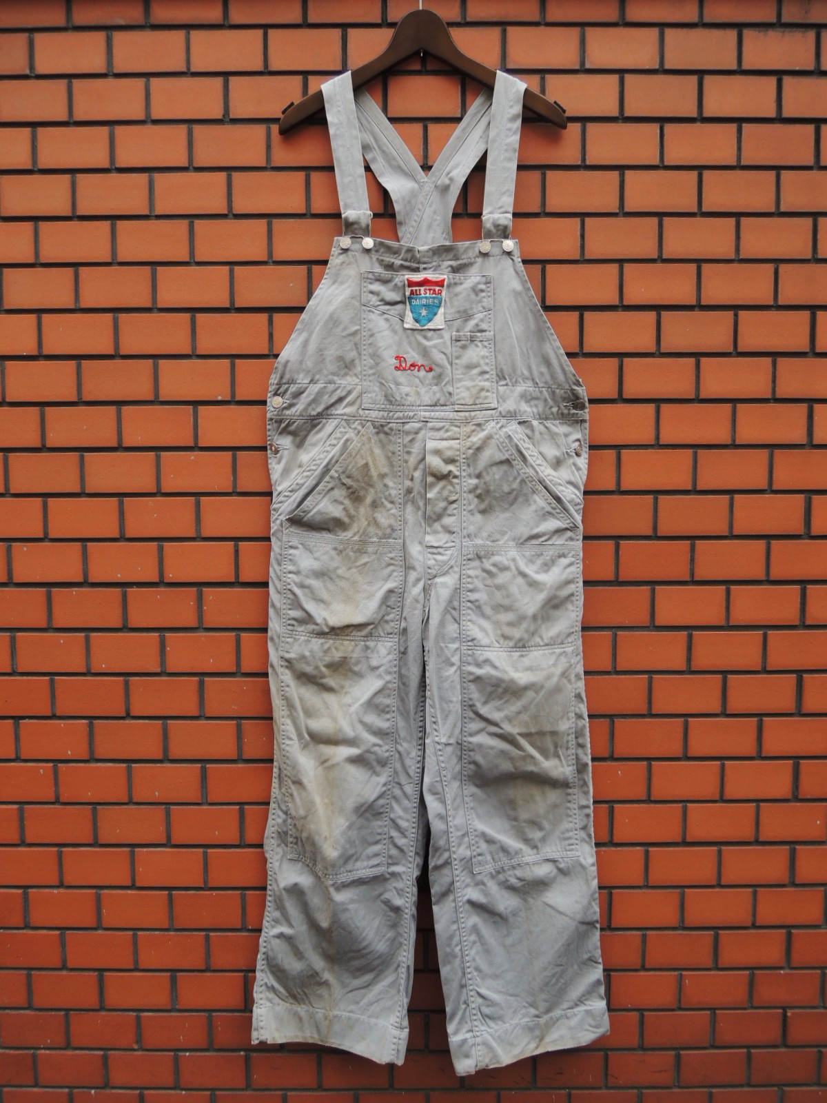 milkman overalls: container