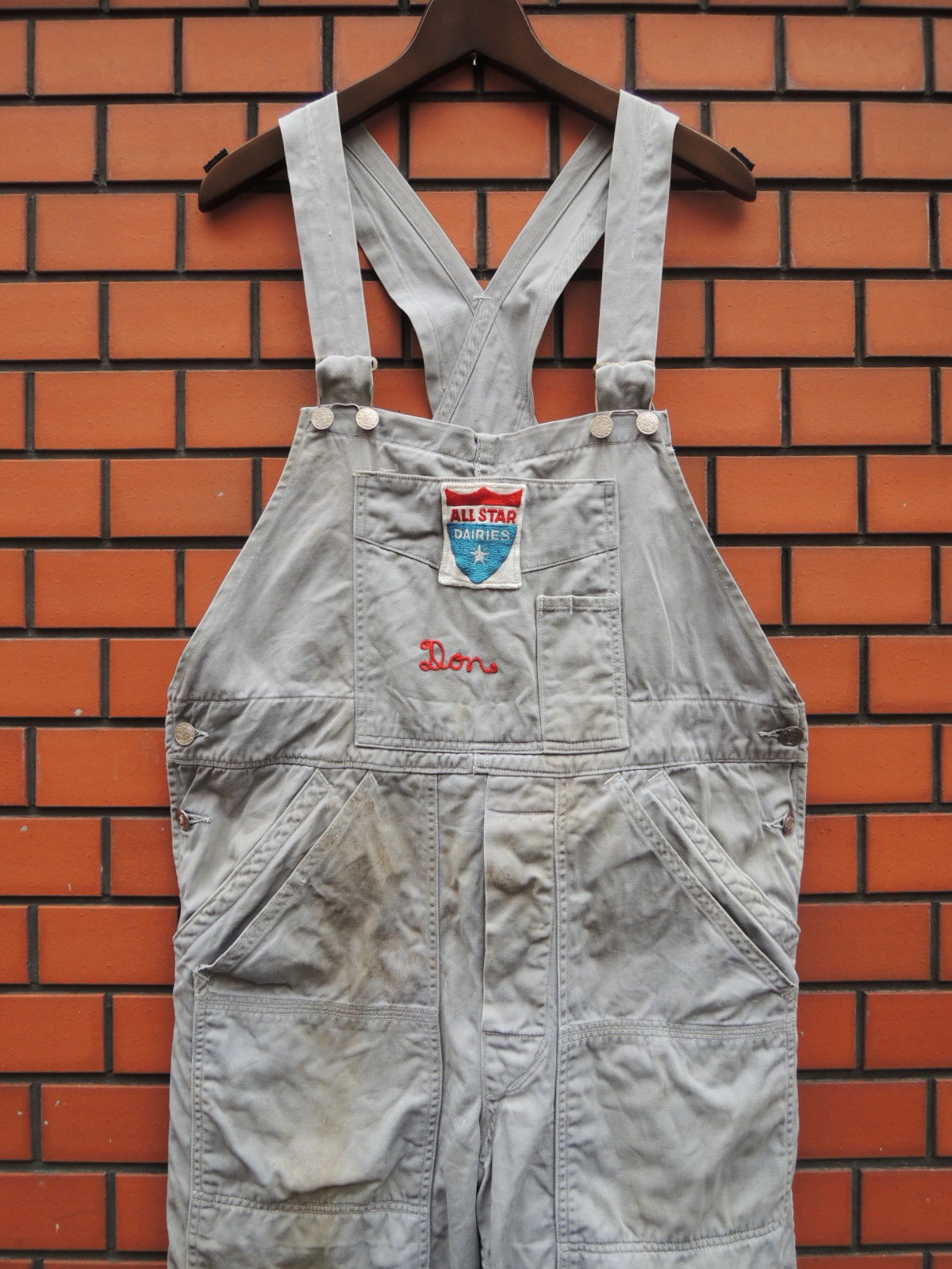 milkman overalls: container