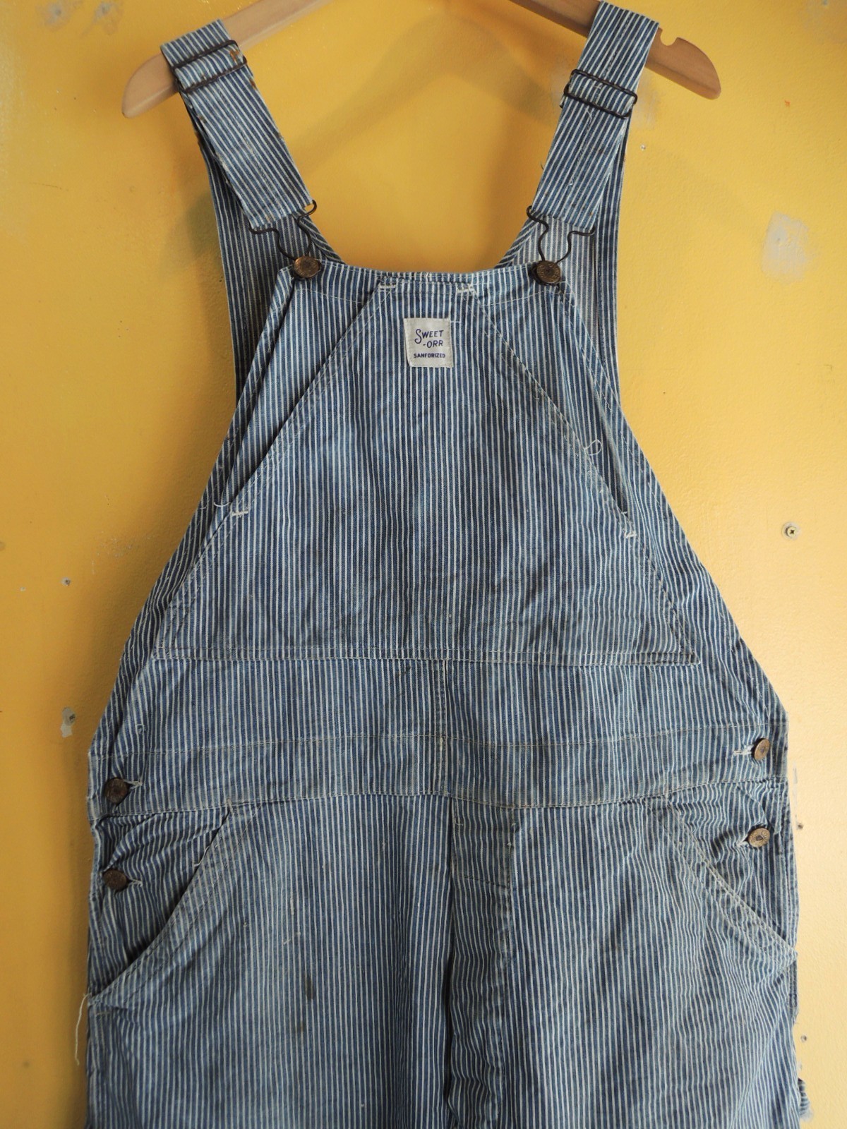 1950's SWEET-ORR Hickory-Striped Overalls: container