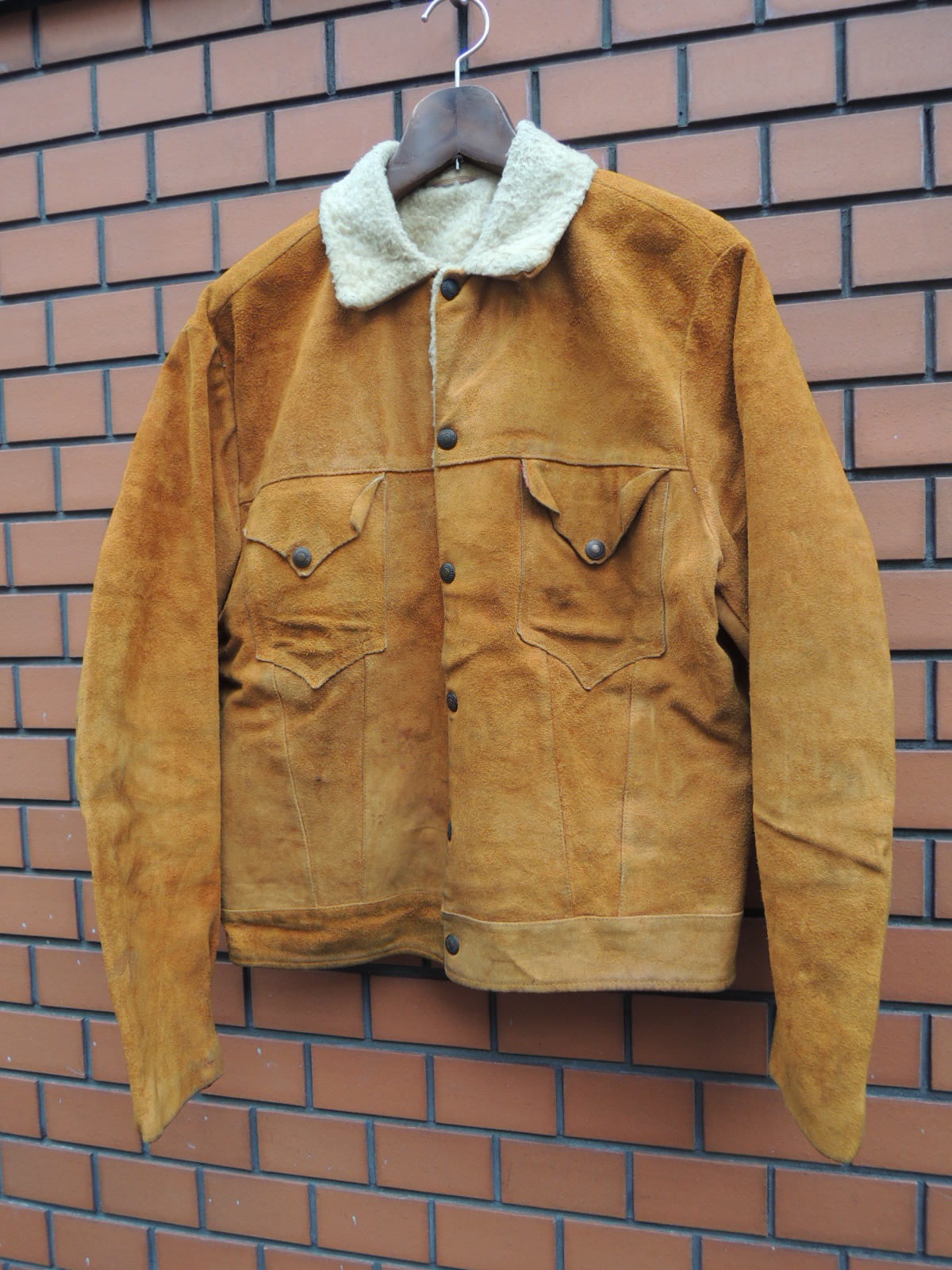 LEVI'S short-horn suede jacket: container