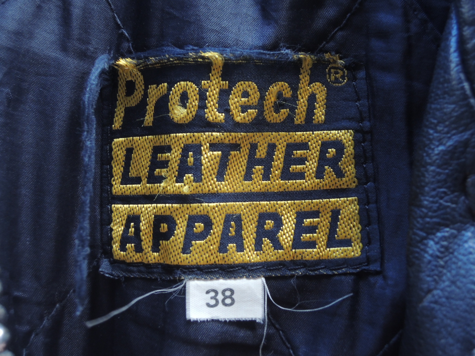 70 ～ 80's Protech LEATHER APPAREL riders jacket: container