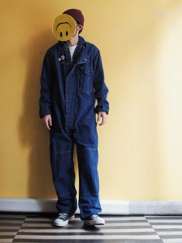 1950's OVERDIER MFG, CORP. Denim Coveralls: container