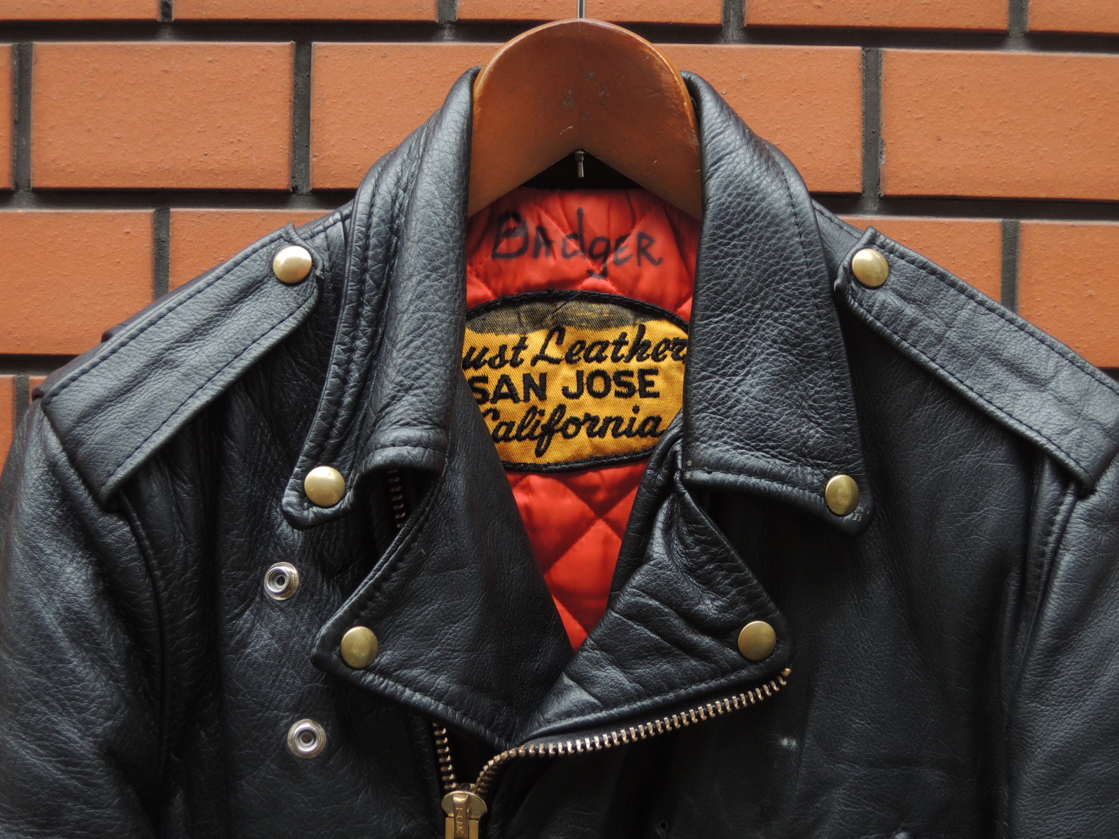 60's Just Leather SAN JOSE riders jacket: container
