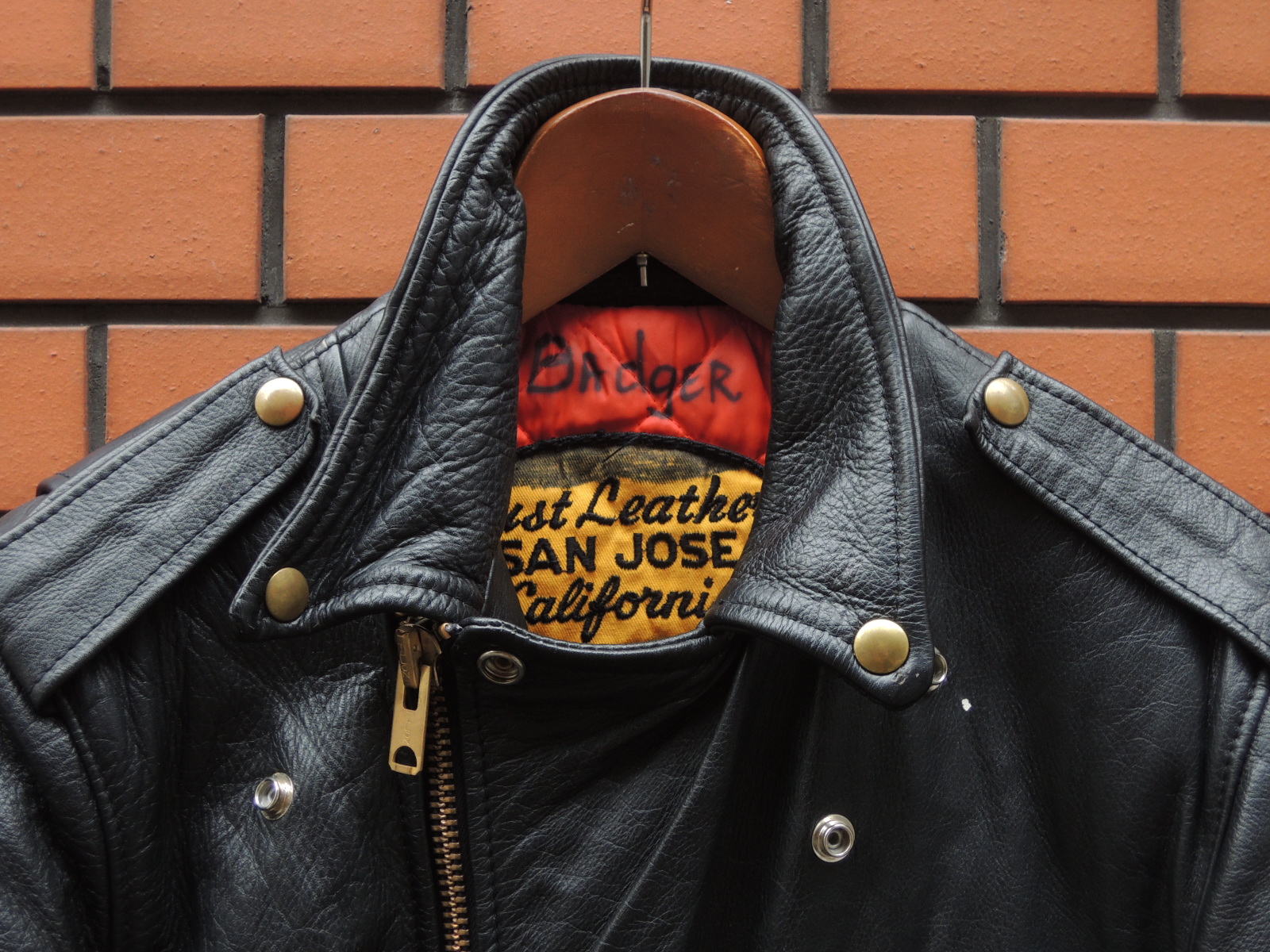 60's Just Leather SAN JOSE riders jacket: container