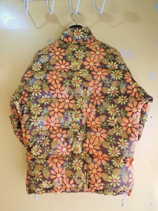 1970's GERRY FLOWER-PRINTs DOWN JACKET: container