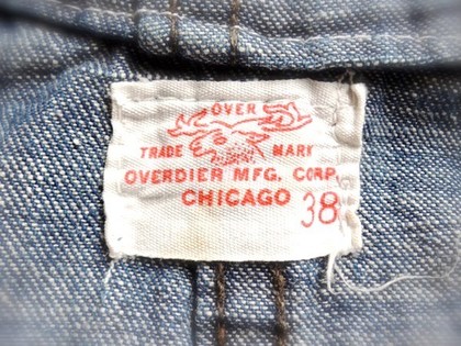 USA製 70s OVERDIER MFG. フード付き カバーオール デニム USA製 70s OVERDIER MFG. フード付き カバーオール デニム