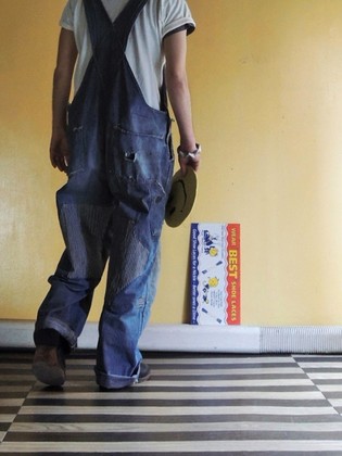 1940's～ OX HIDE by J.C.Penny denim overalls: container